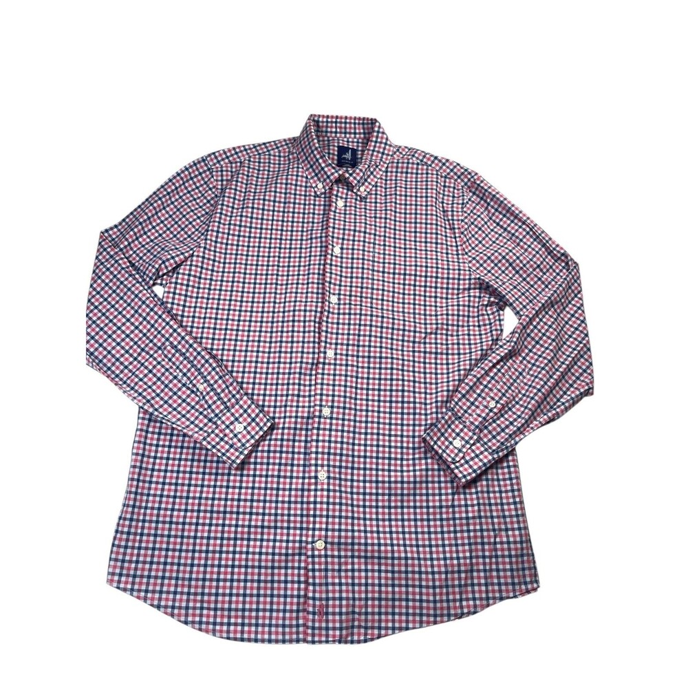 Johnnie-O Shirt Men's Large Multicolor Plaid Long Sleeve Button-Down Classic‎
